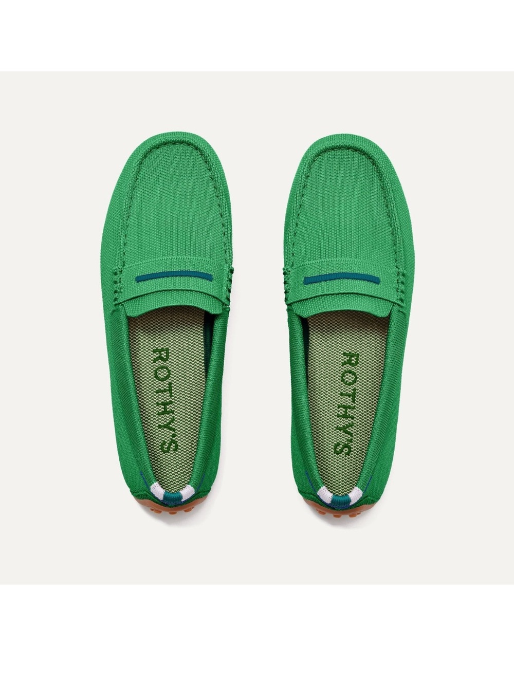 Rothy’s The Driver Kelly Green Loafers Size 5 NIB Never Worn